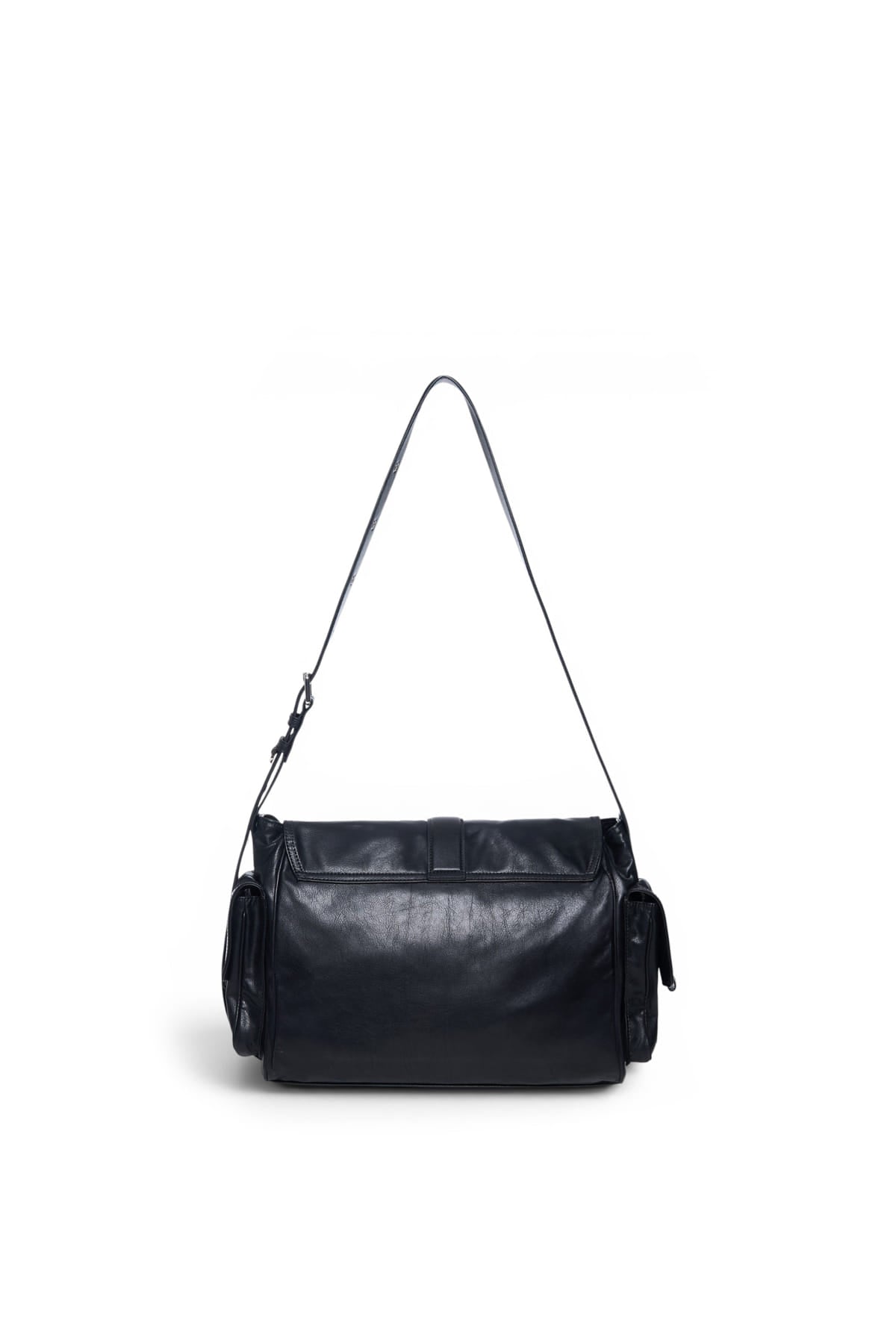 Matinkim Dual Pocket Messenger Bag IN Black