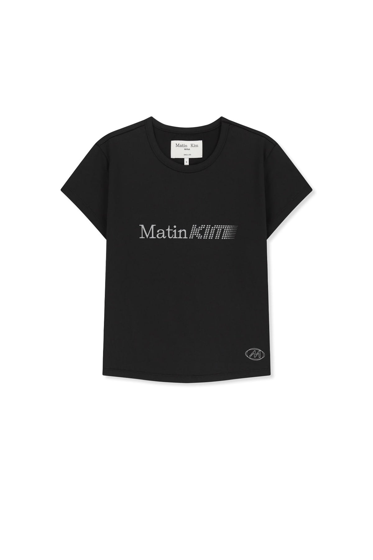 Matinkim Matin Pace Reflective Logo Slim Top IN Black