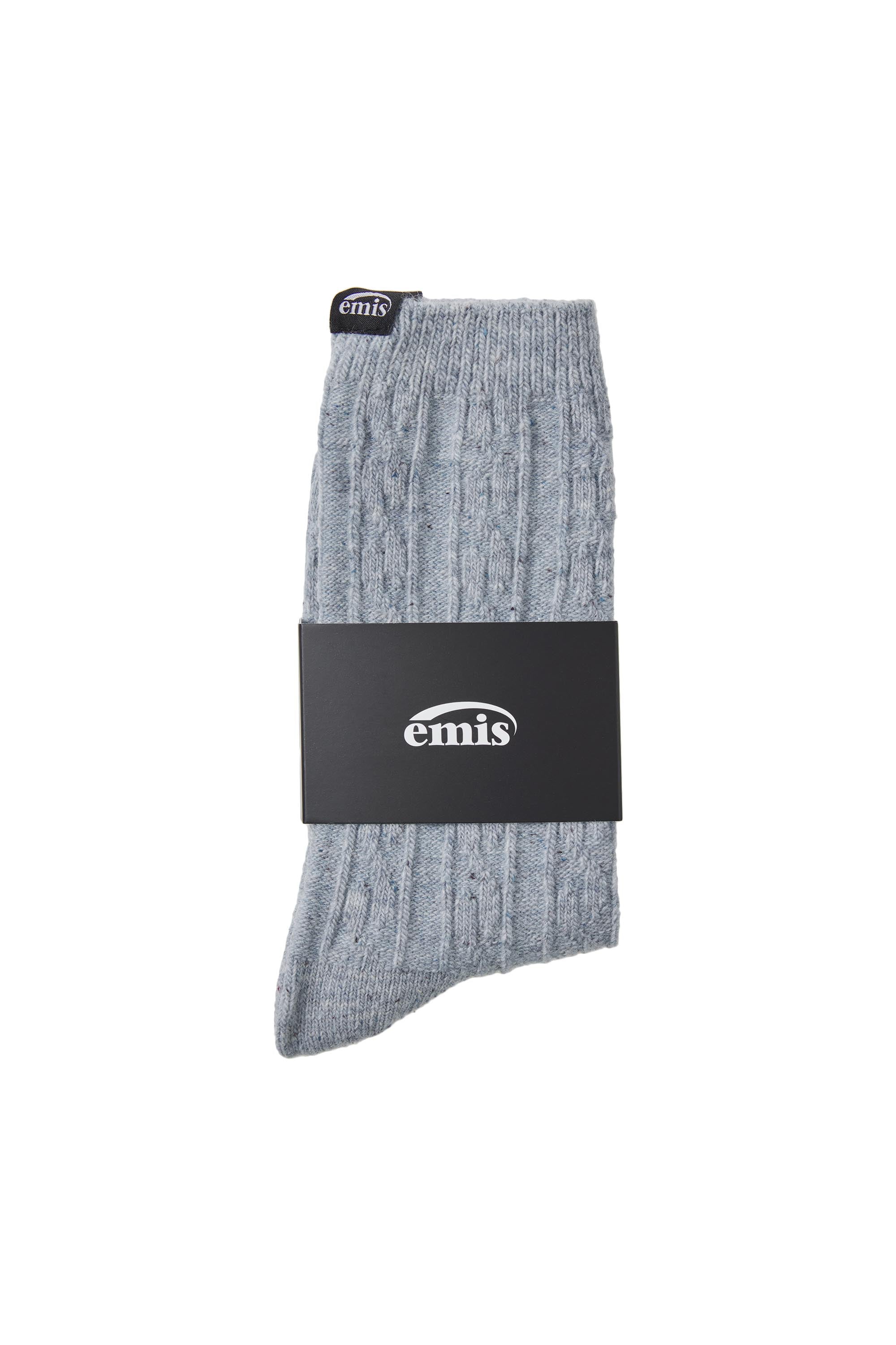 (WOMENS) NEP CABLE SOCKS-BLUE