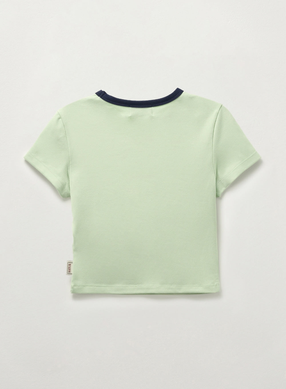 [satur] (W) Apero Crop Ringer T-Shirt - Mint