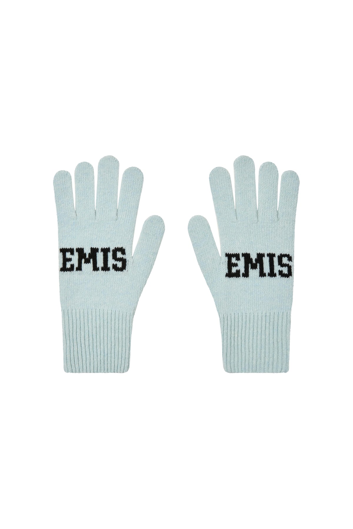 EMIS Logo Finger Gloves-Light Blue