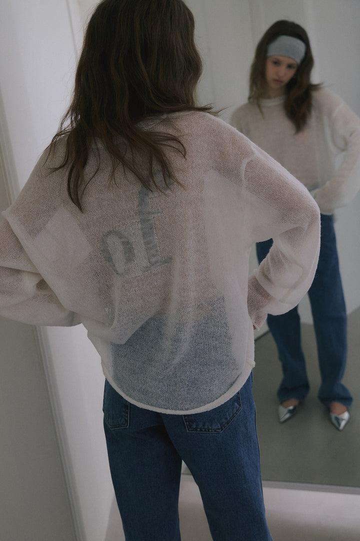 Overdueflair Mohair Of Sweater Ivory