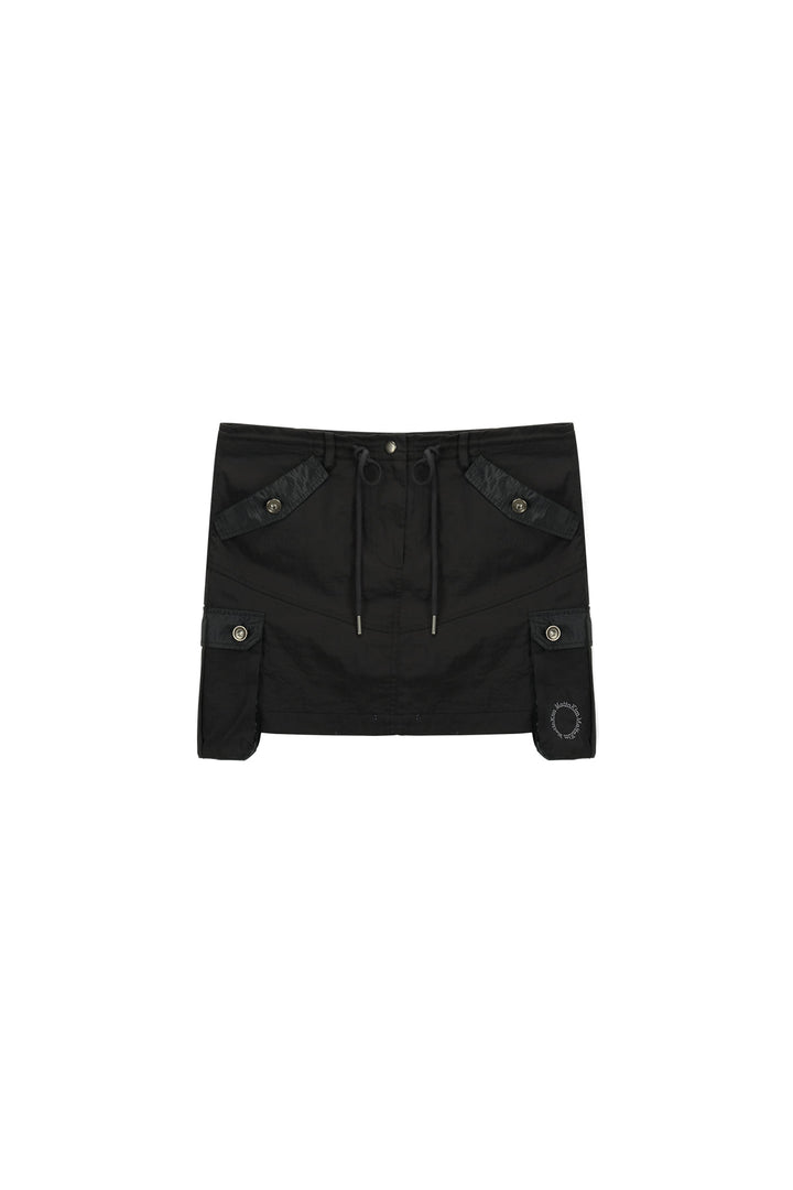 Matinkim Cargo Mini Skirt IN Charcoal