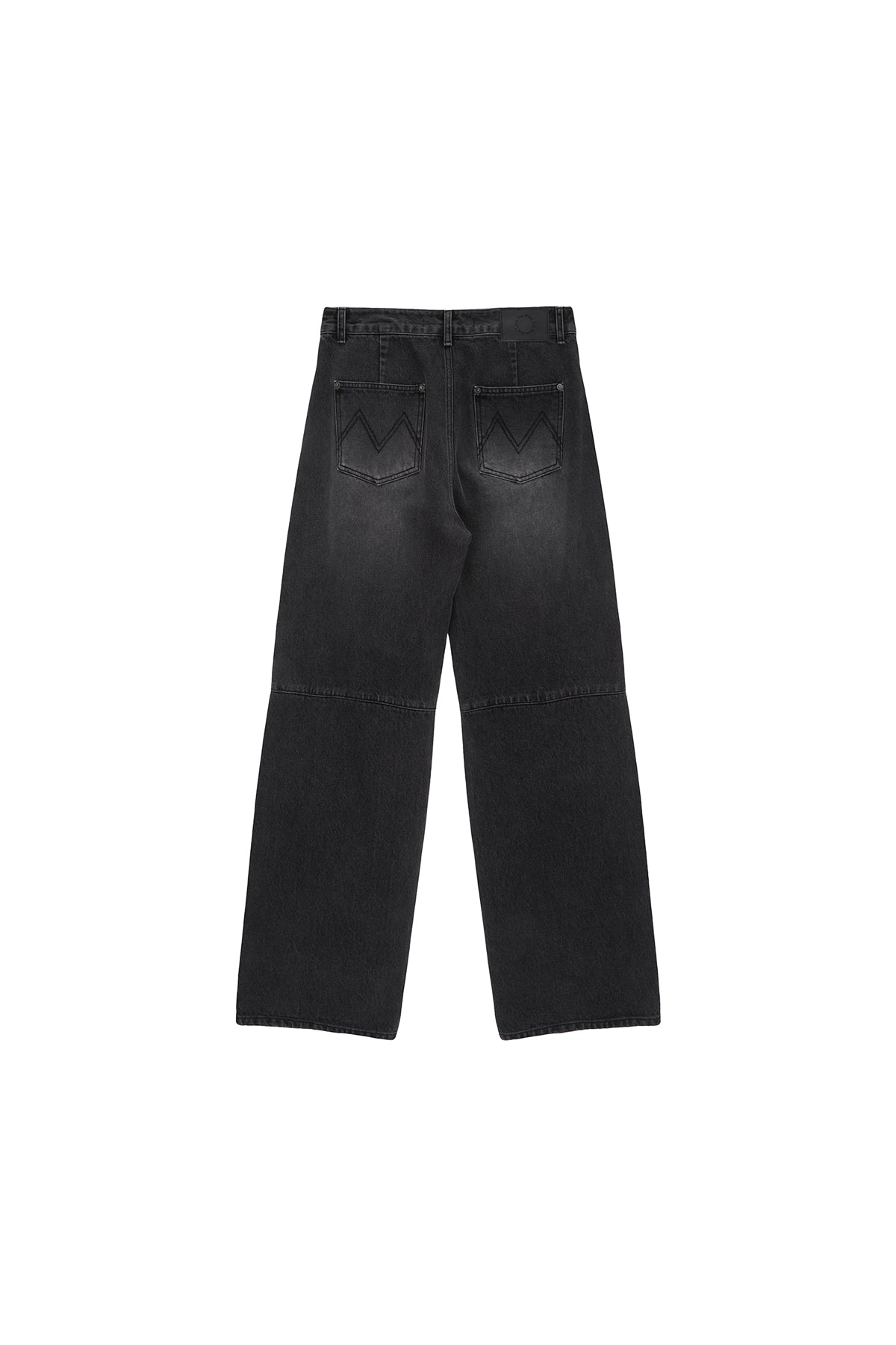 Matinkim Side Washed Denim Pants IN Black
