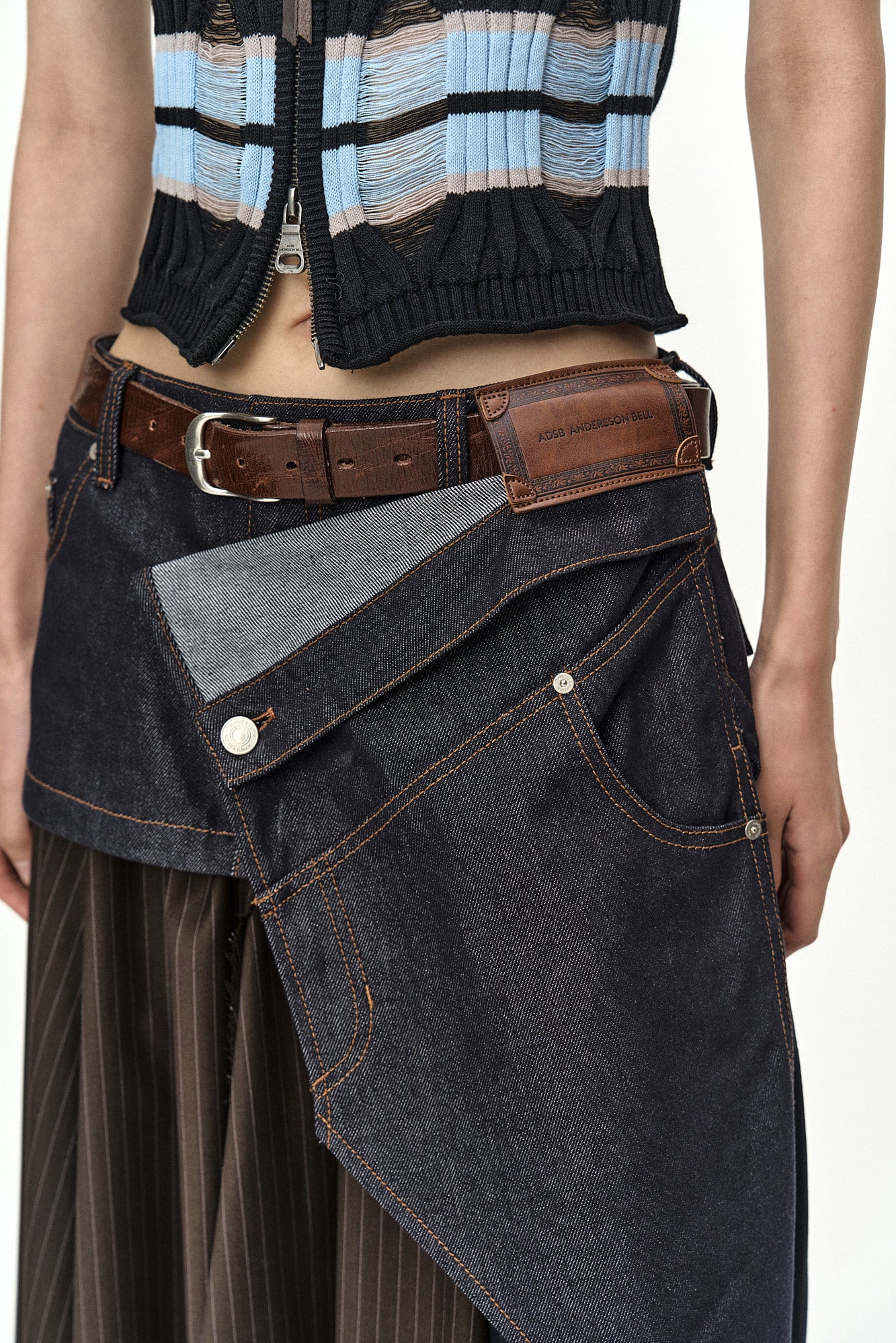 Andersson Bell Rigid Turn-Over Asymmetric Skirt