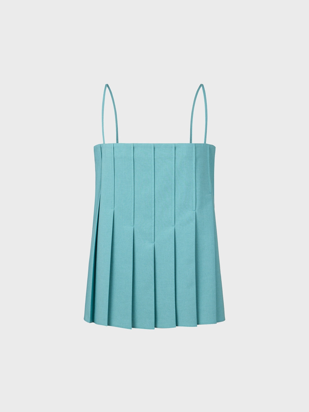 EENK Pleated Sleeveless Top - Light Blue