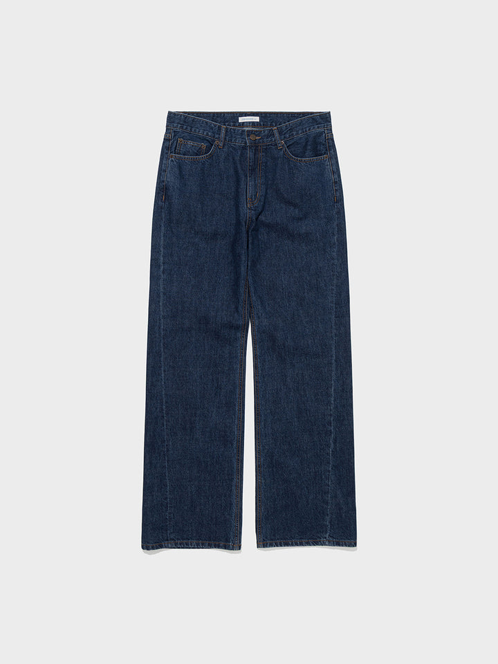 Low Classic Mid-Rise Roll-Up Jeans Dark Blue