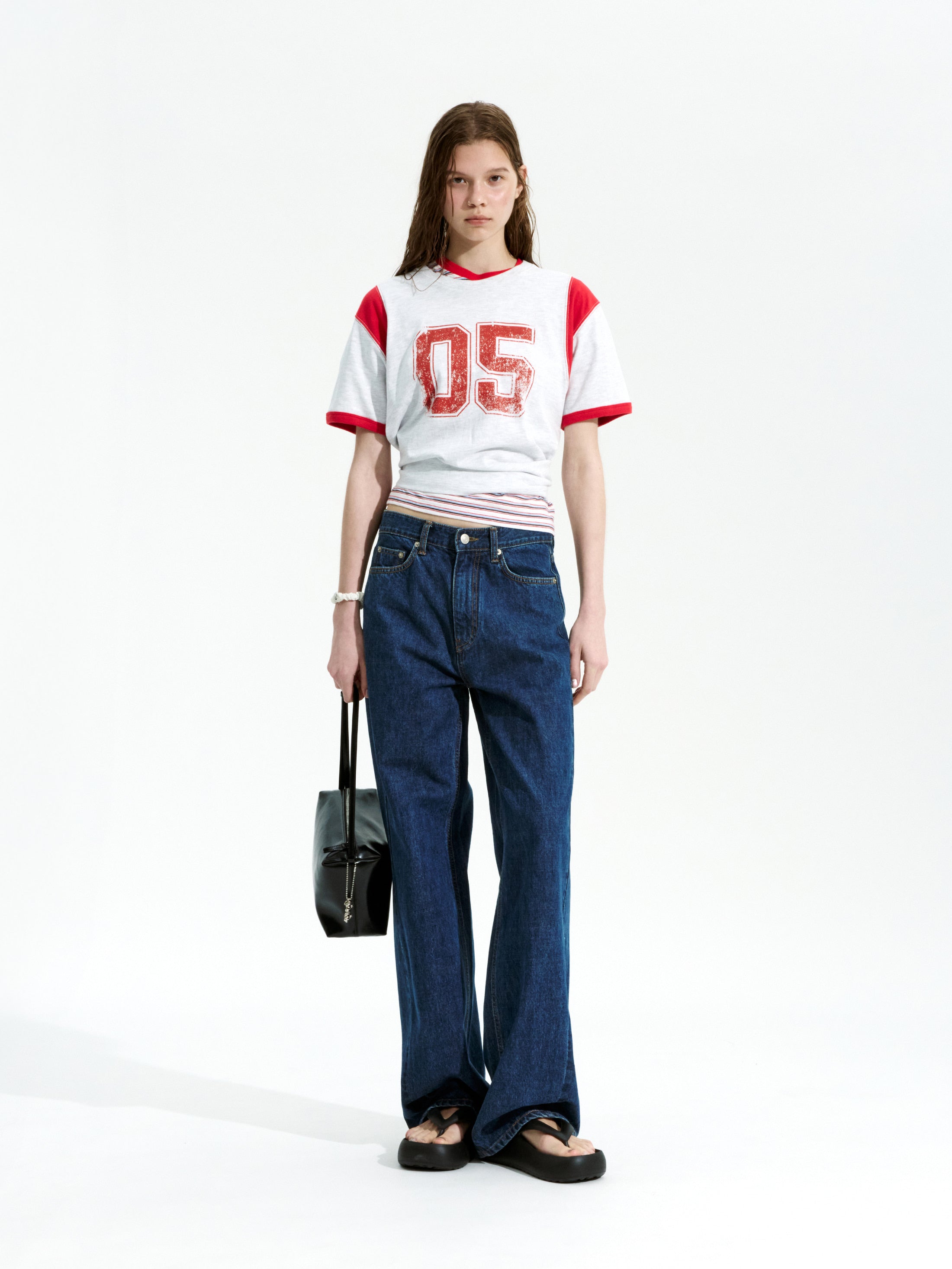 Low Classic Trimming 05 T-Shirt Light Melange Grey