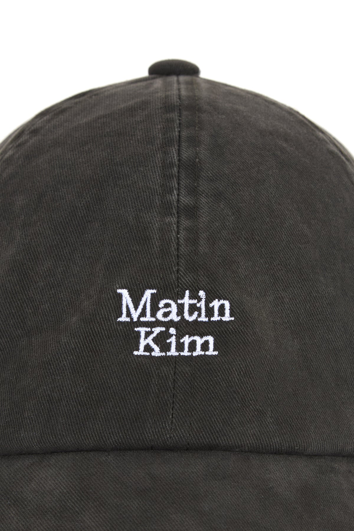 [matinkim] MATIN MINI LOGO BALL CAP IN CHARCOAL