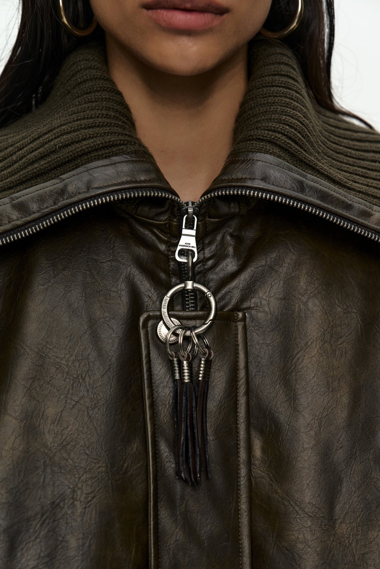 Andersson Bell Knit-Collar MA-1 Bomber Jacket