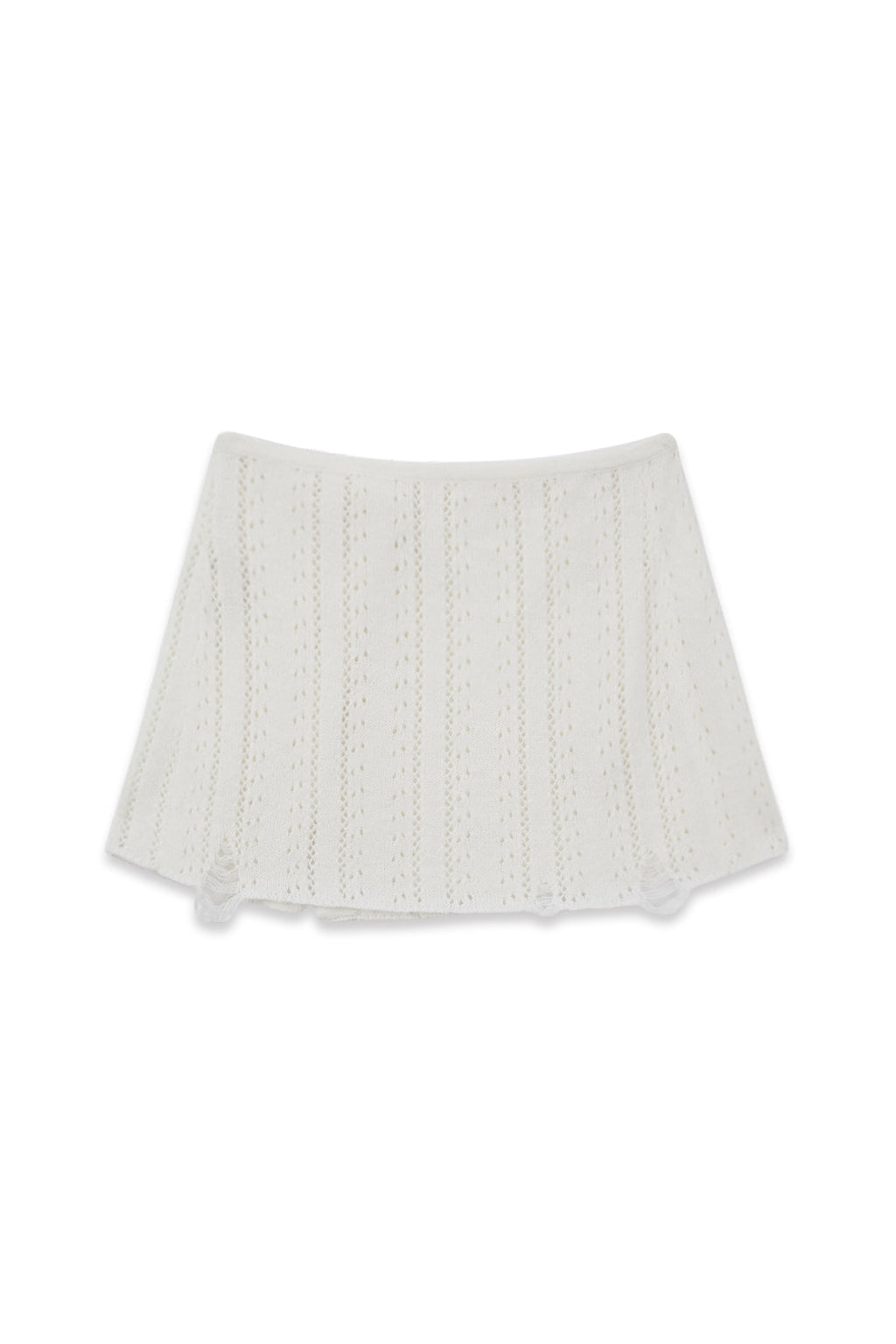 Matinkim Punching Wrap Mini Skirt IN Ivory