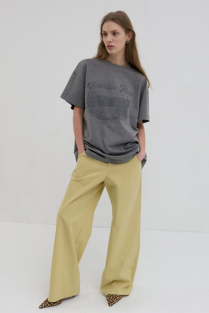 Overdueflair Cotton Wide Pants Butter