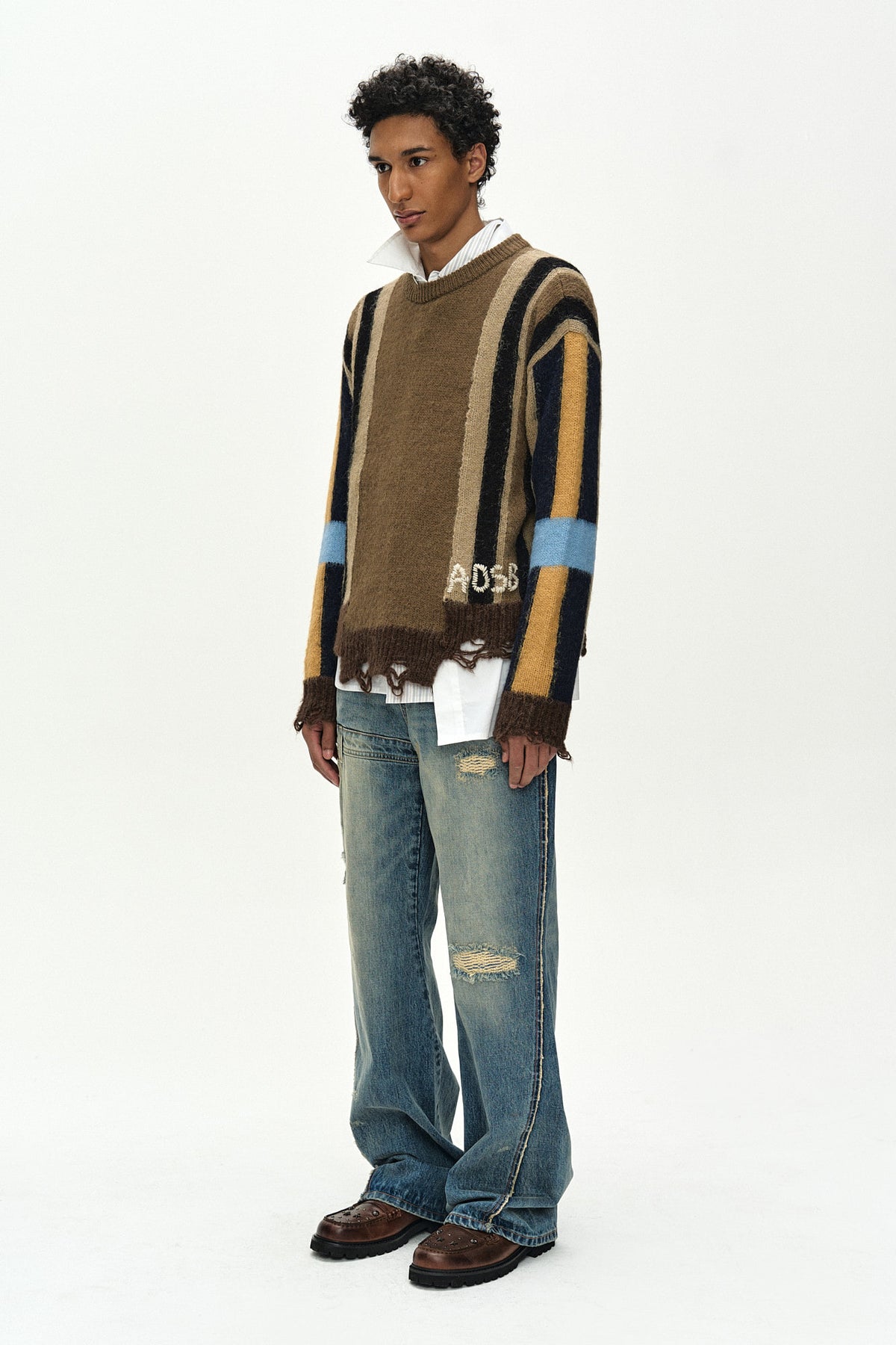 Andersson Bell Unisex RE-Worked Embroidery Flare Jeans