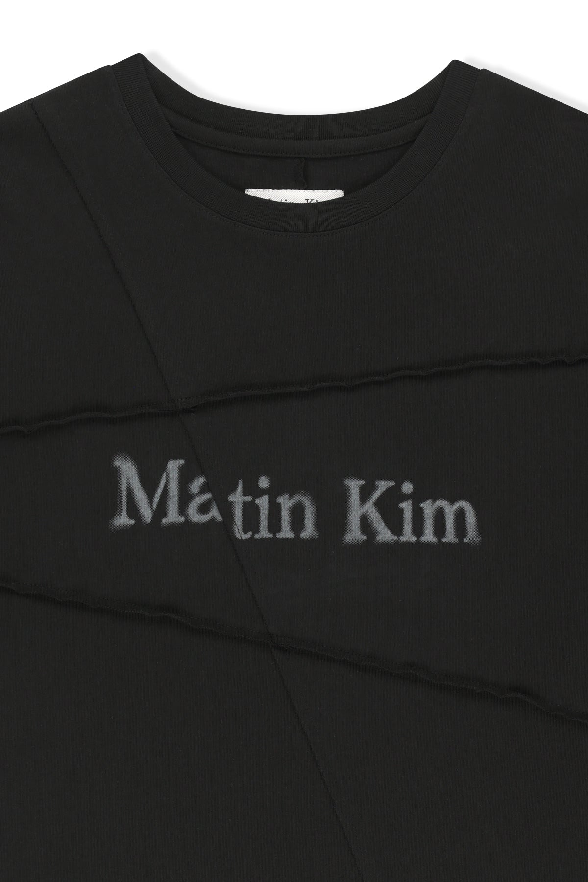 Matinkim Diagonal Cut Logo Top IN Black