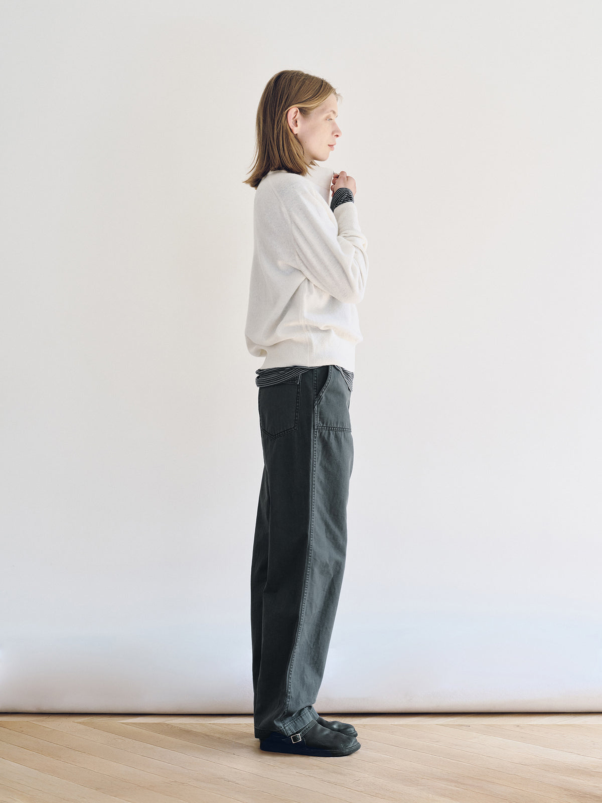 Nothing Written Lane Half Zip knit (Neutral)
