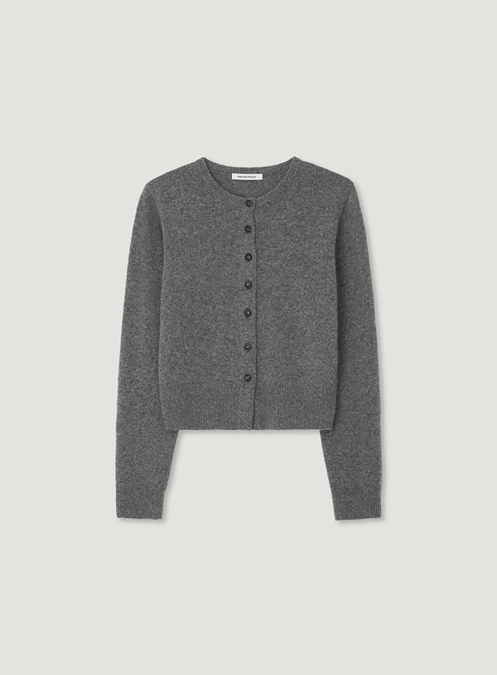 Mango Maniplease Sol Button Cardigan Deep Grey