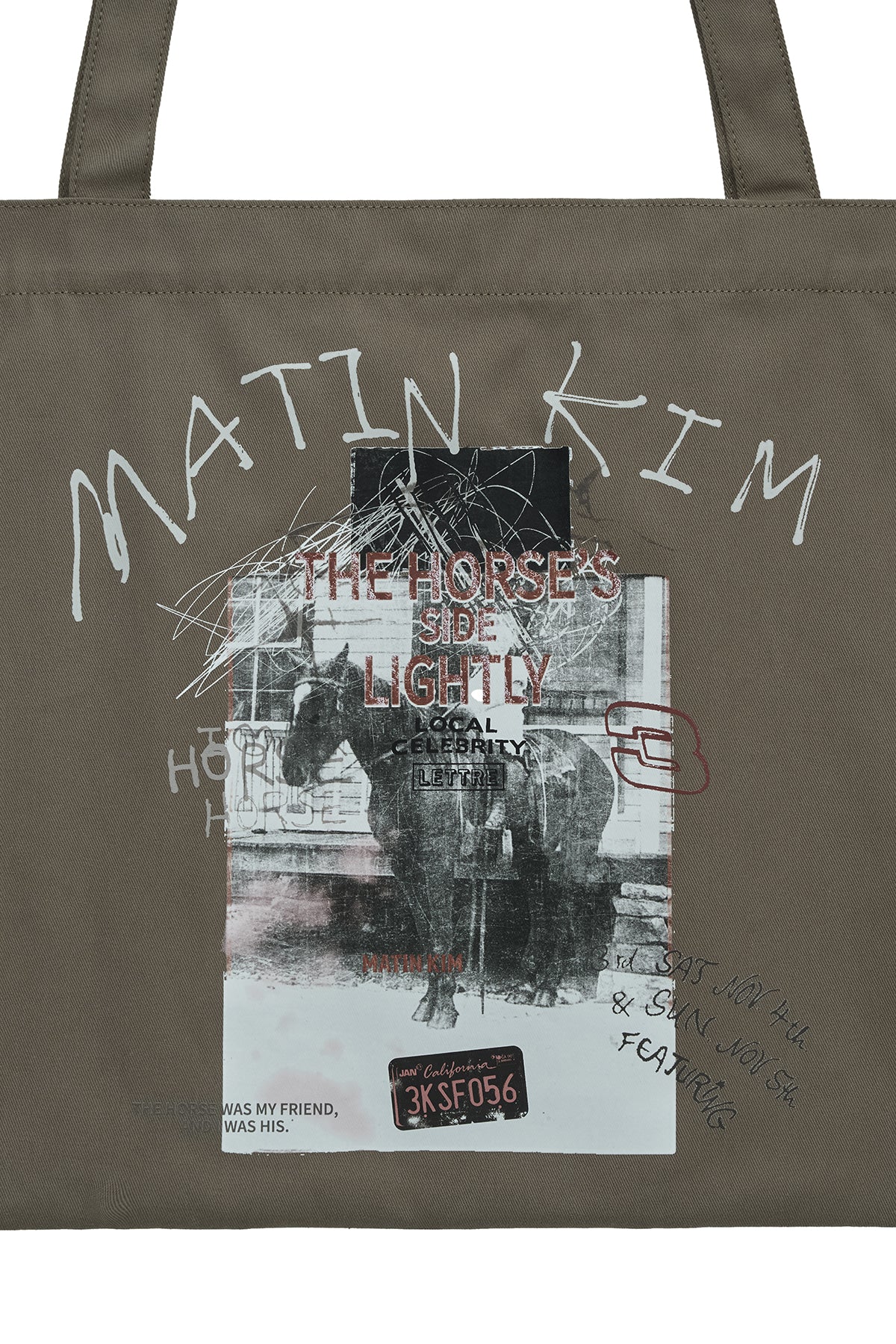 [matinkim] Matin Lny 26 Eco Bag IN Khaki