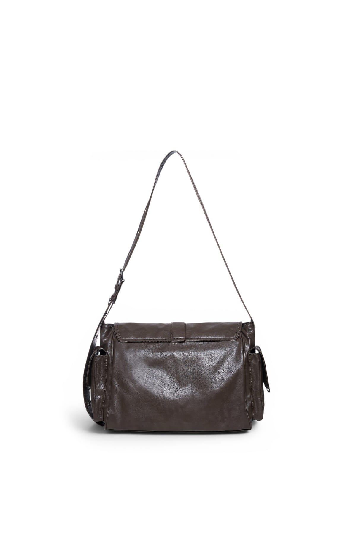 Matinkim Dual Pocket Messenger Bag IN Dark Khaki