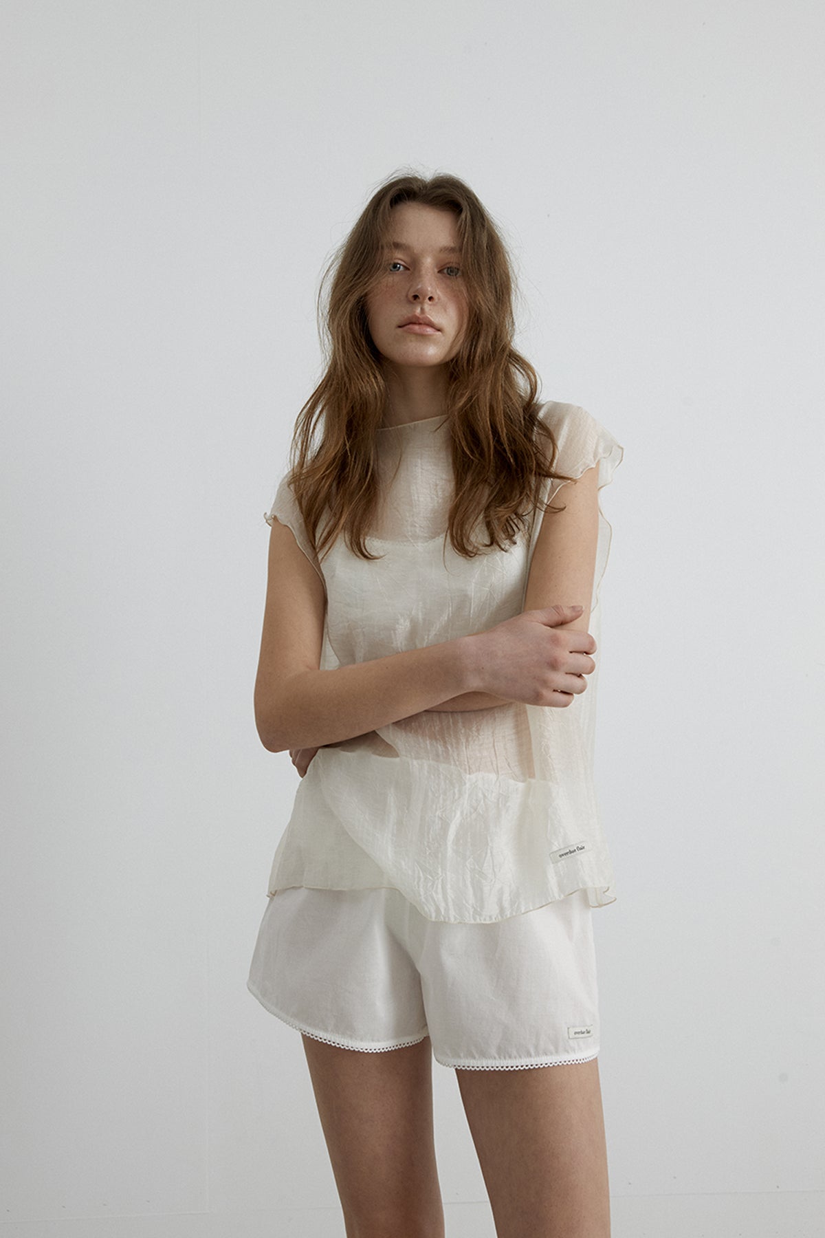 Overdueflair Cotton Shorts White Label
