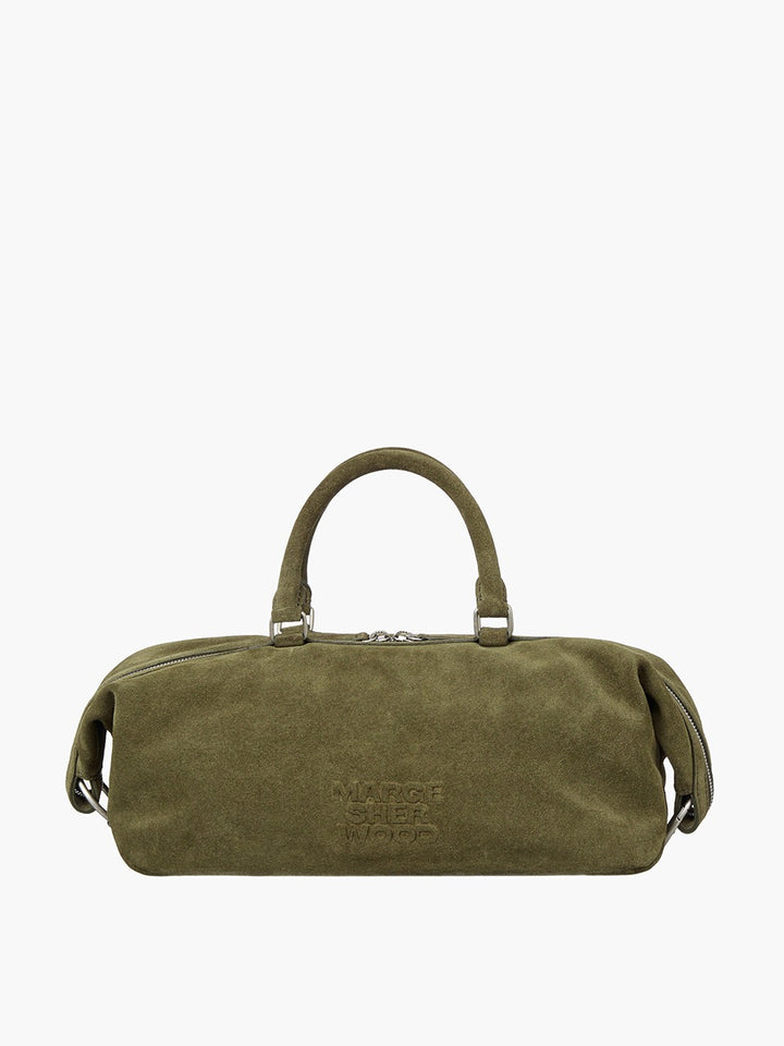Margesherwood Dumpling EW Tote dark olive suede