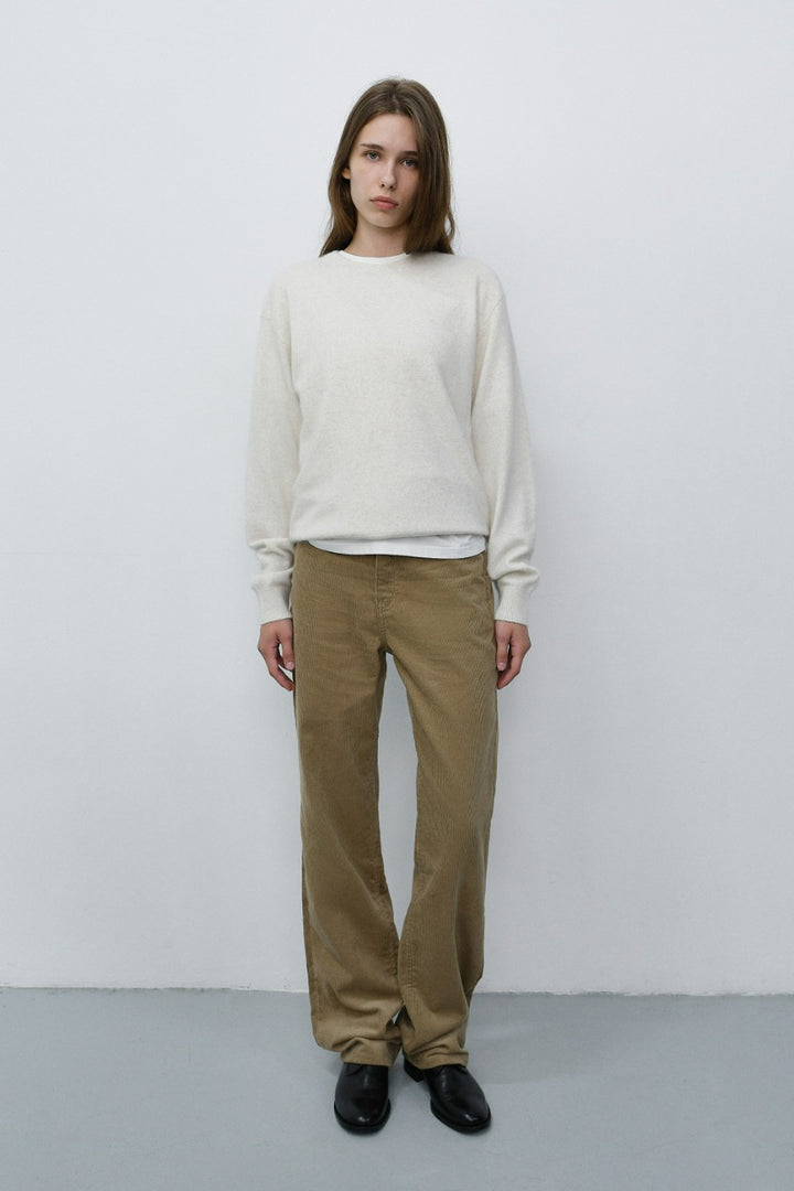 Dunst Essential Straight Corduroy Jeans Etoupe