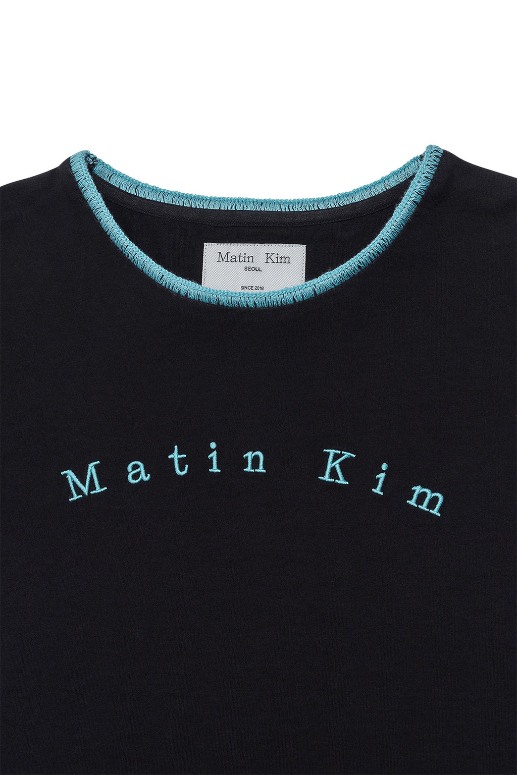 [matinkim] COLOR POINT ARCH LOGO TOP IN BLACK