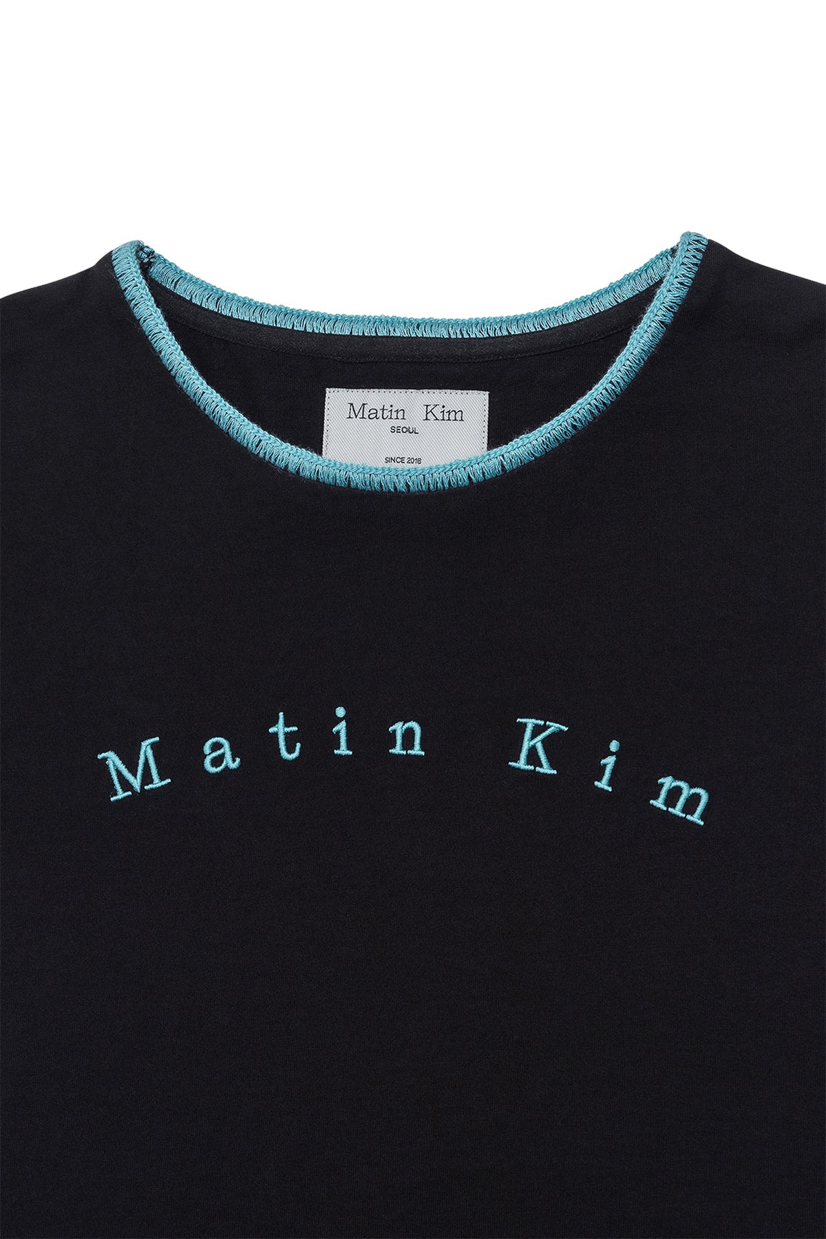 [matinkim] COLOR POINT ARCH LOGO TOP IN BLACK