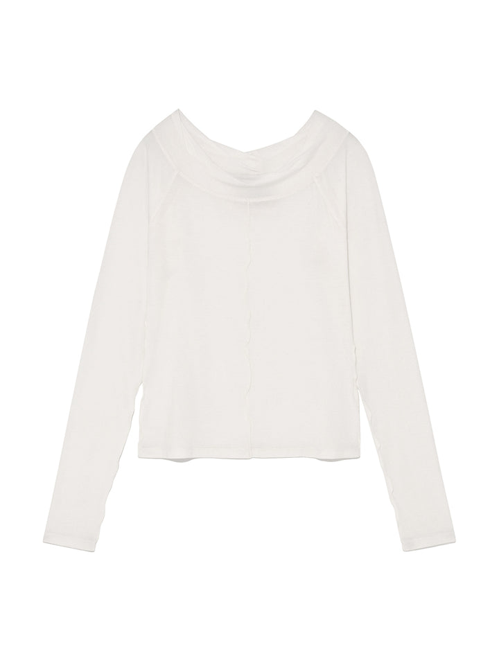 Matinkim Wide Neck Raglan Long Sleeve IN Ivory