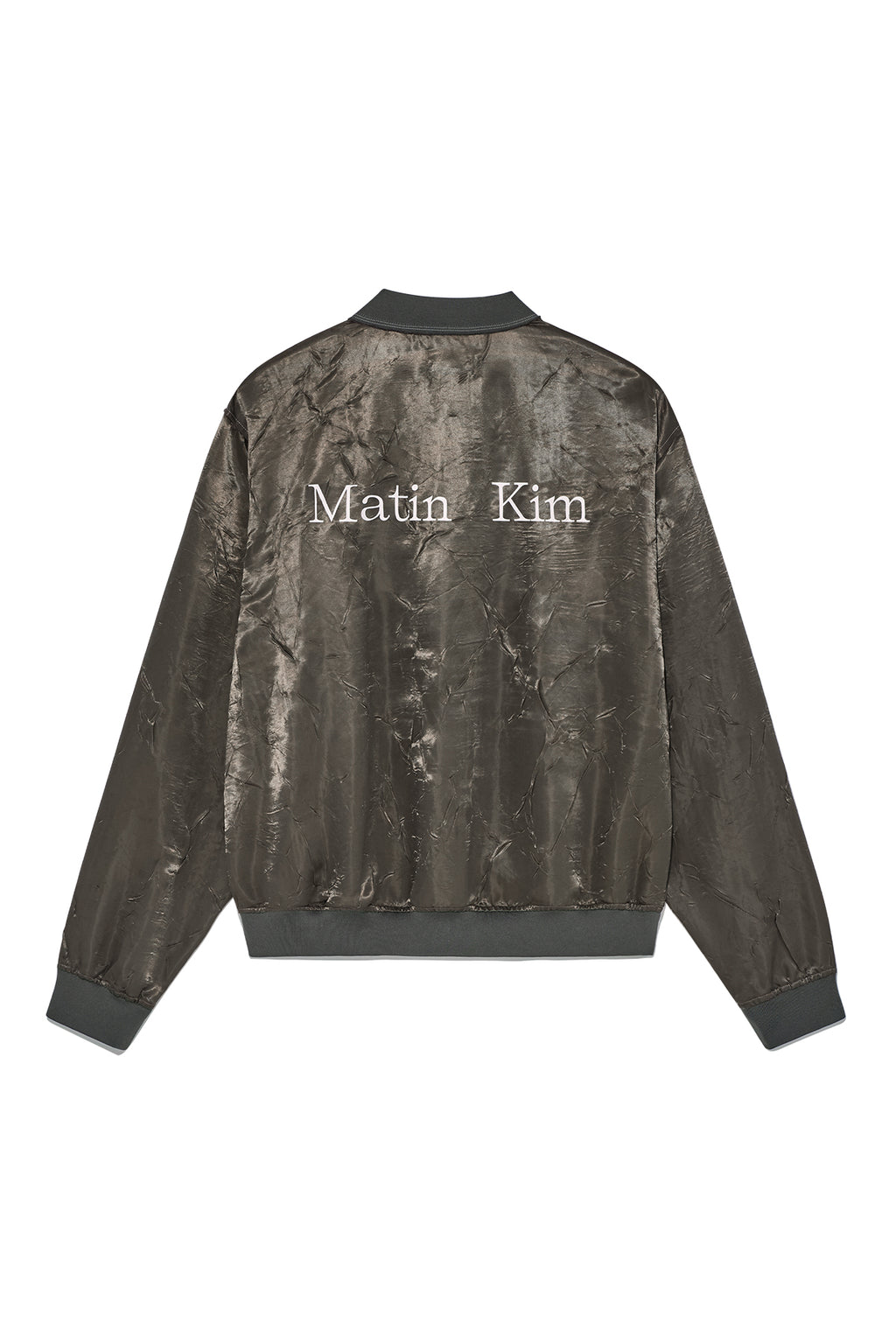 [matinkim] BACK LOGO CRINKLE BLOUSON FOR MEN IN KHAKI