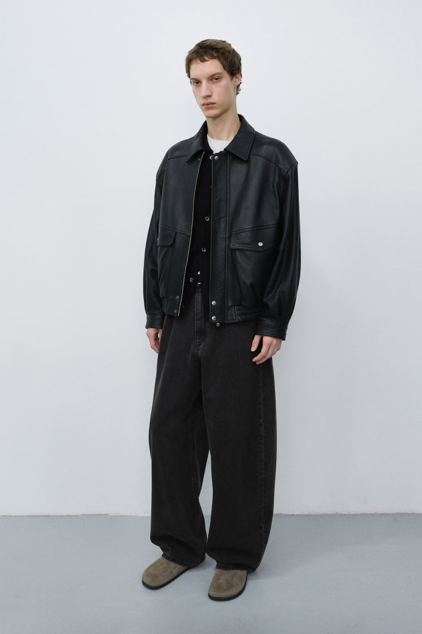 Dunst Relaxed Curved Jeans Mud