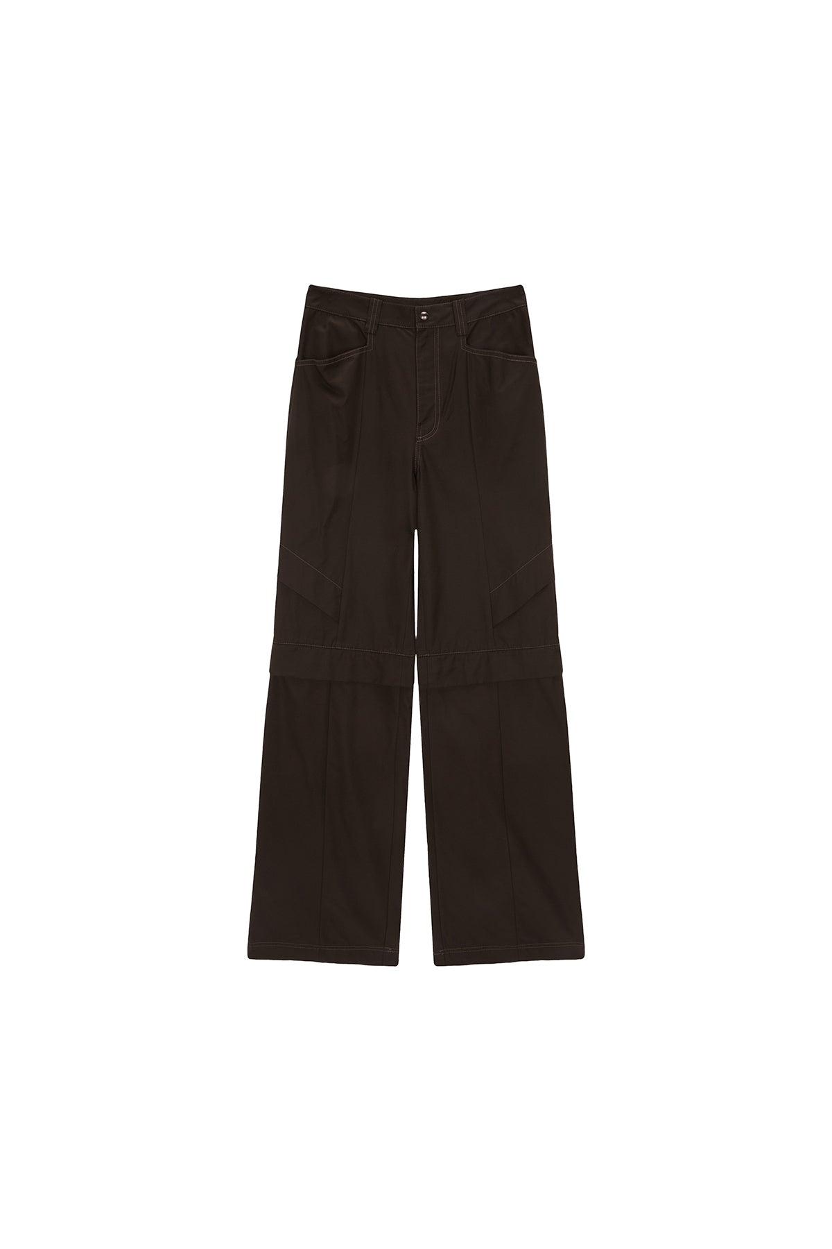 Matinkim Knee Point Tuck Wide Pants IN Brown