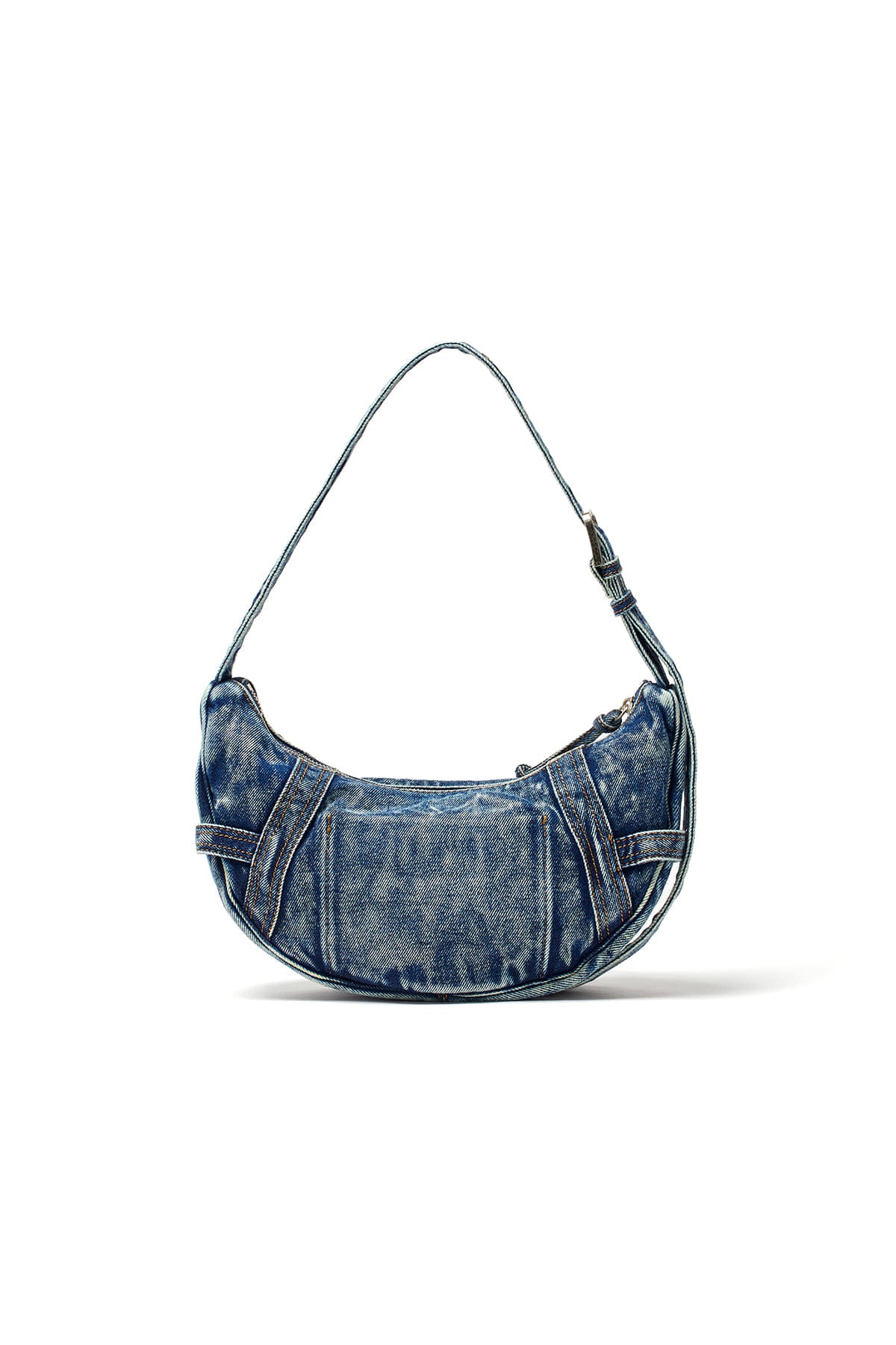 [matinkim] MATIN WASHED DENIM MINI HOBO BAG IN BLUE