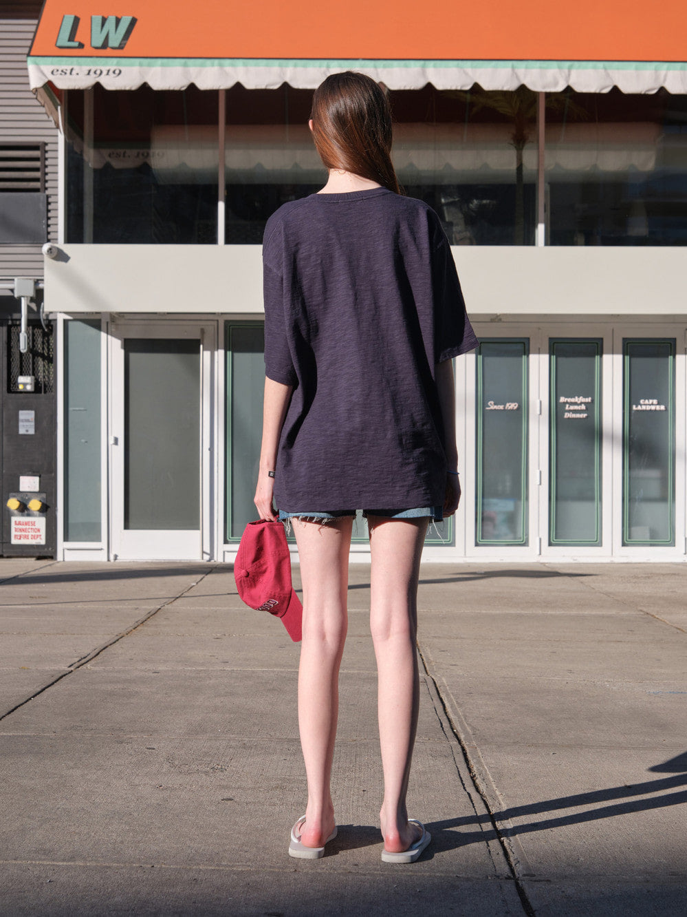 Low Classic Universal Oversized Tee Navy
