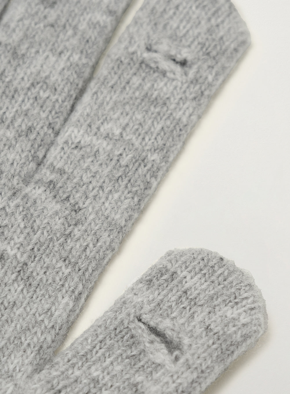 [satur] Basic Knit Glove - Light Gray