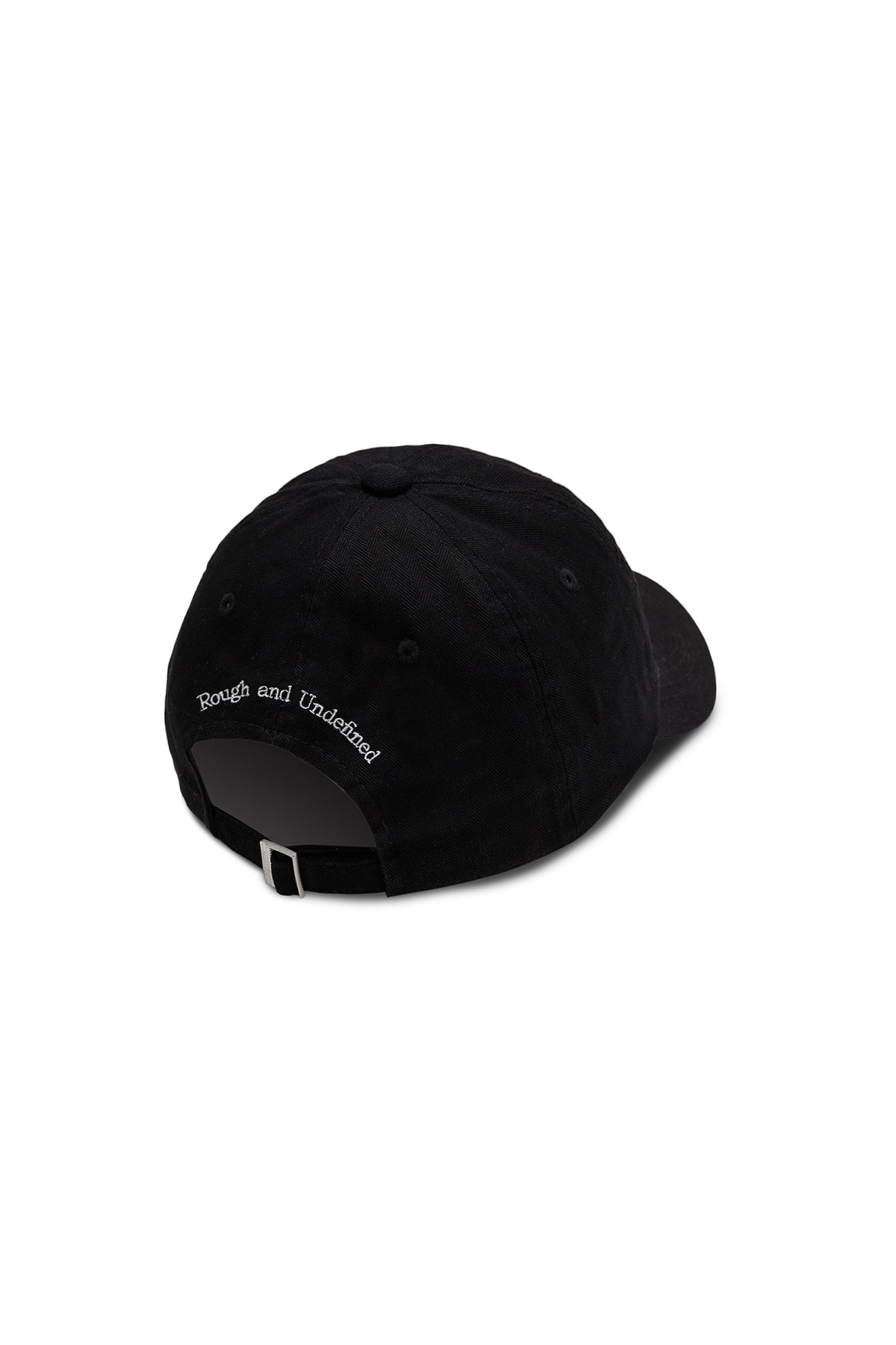 [matinkim] MATIN HERRINGBONE TYPO BALL CAP IN BLACK