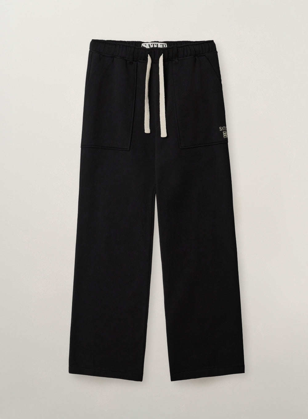 [satur] Fatigue Cargo Sweatpants - Black