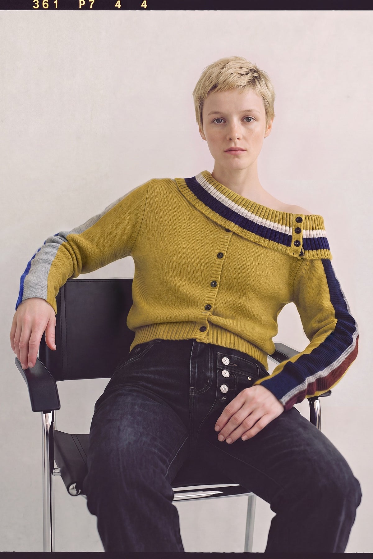 Andersson Bell Draped Shawl Knit Top