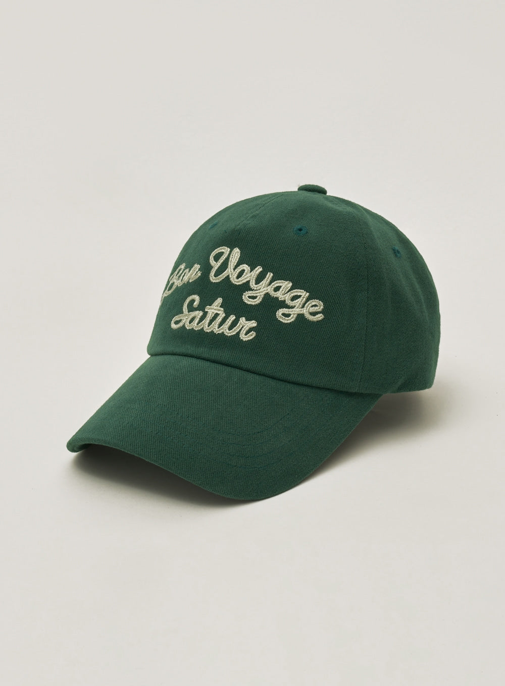 [satur] Bon Voyage 5 Panel Ball Cap - Deep Green