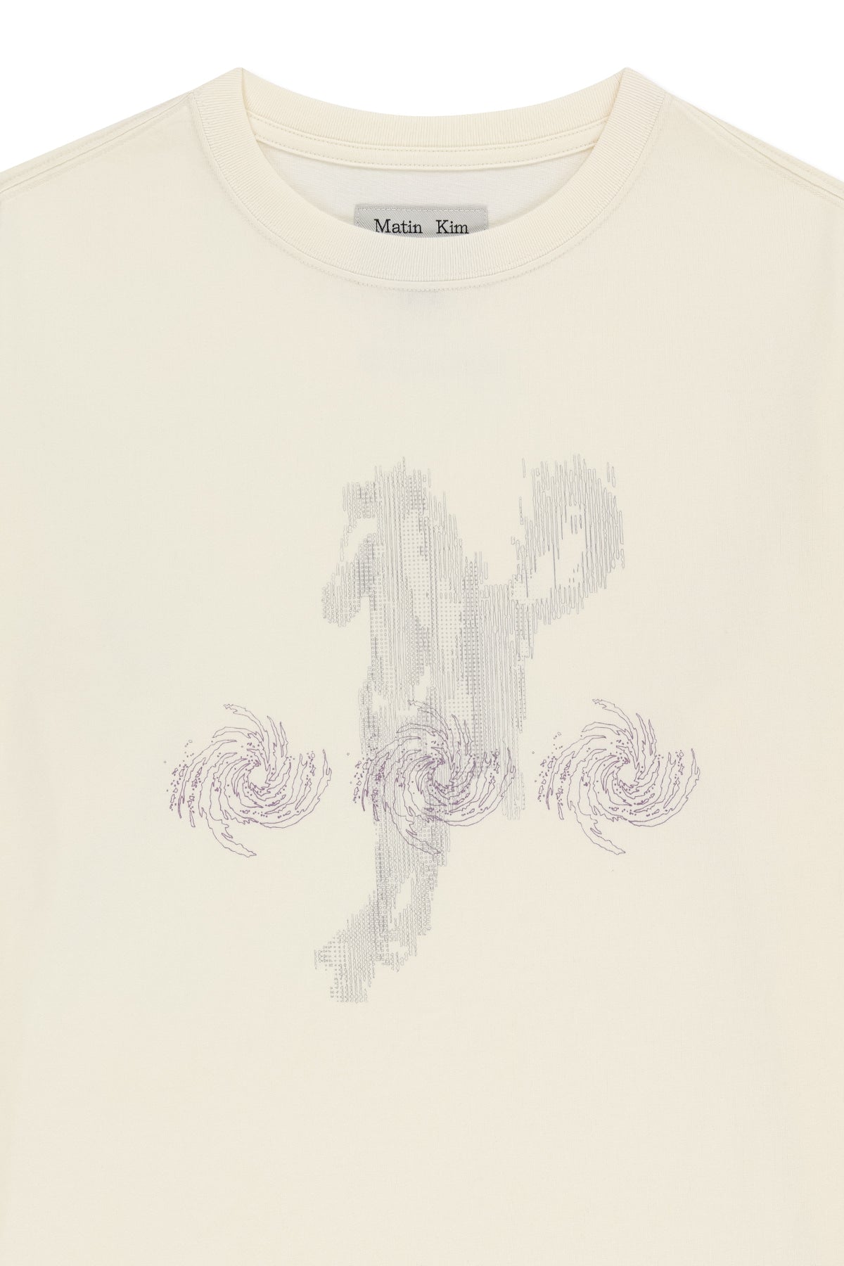 Matinkim Matin Pace Sprint Graffiti Top IN Ivory