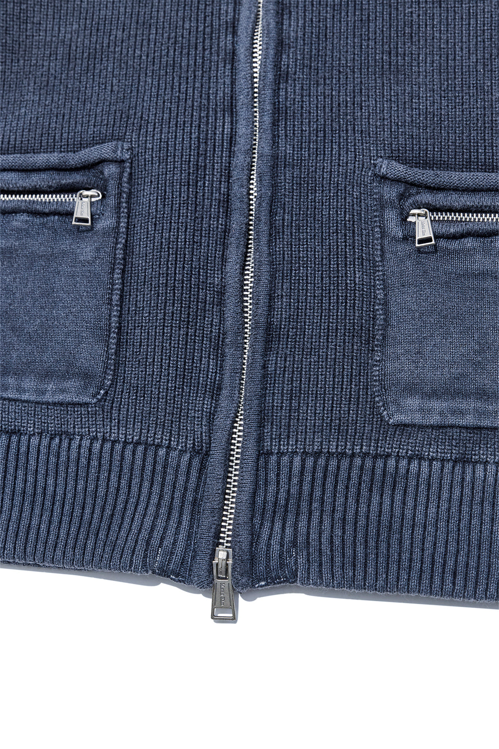 [matinkim] LOGO POINT WASHED KNIT VEST FOR WOMEN IN NAVY
