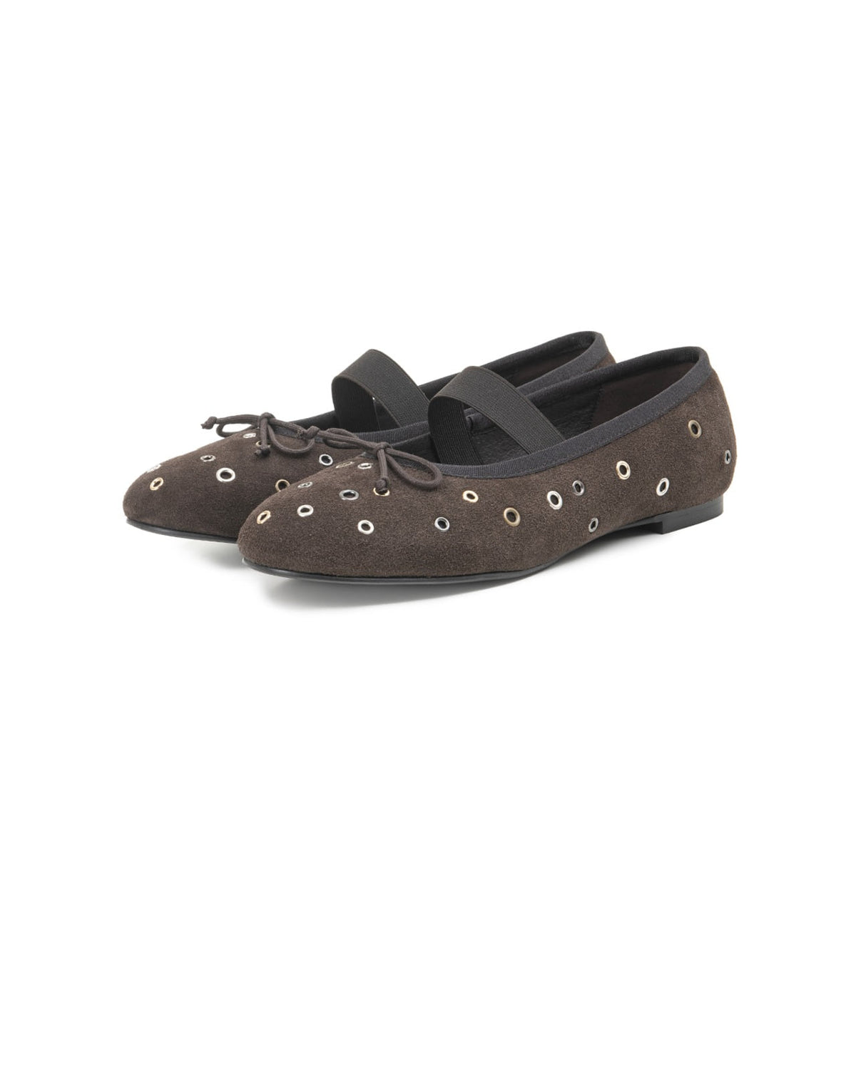 Osoi Stella Flat Suede Mocha Eyelets