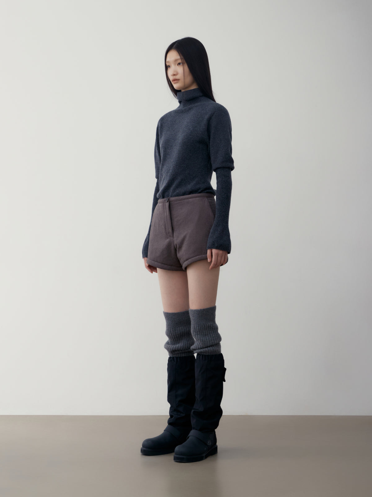 Low Classic Cashmere Puff Sleeve Knit Top Grey