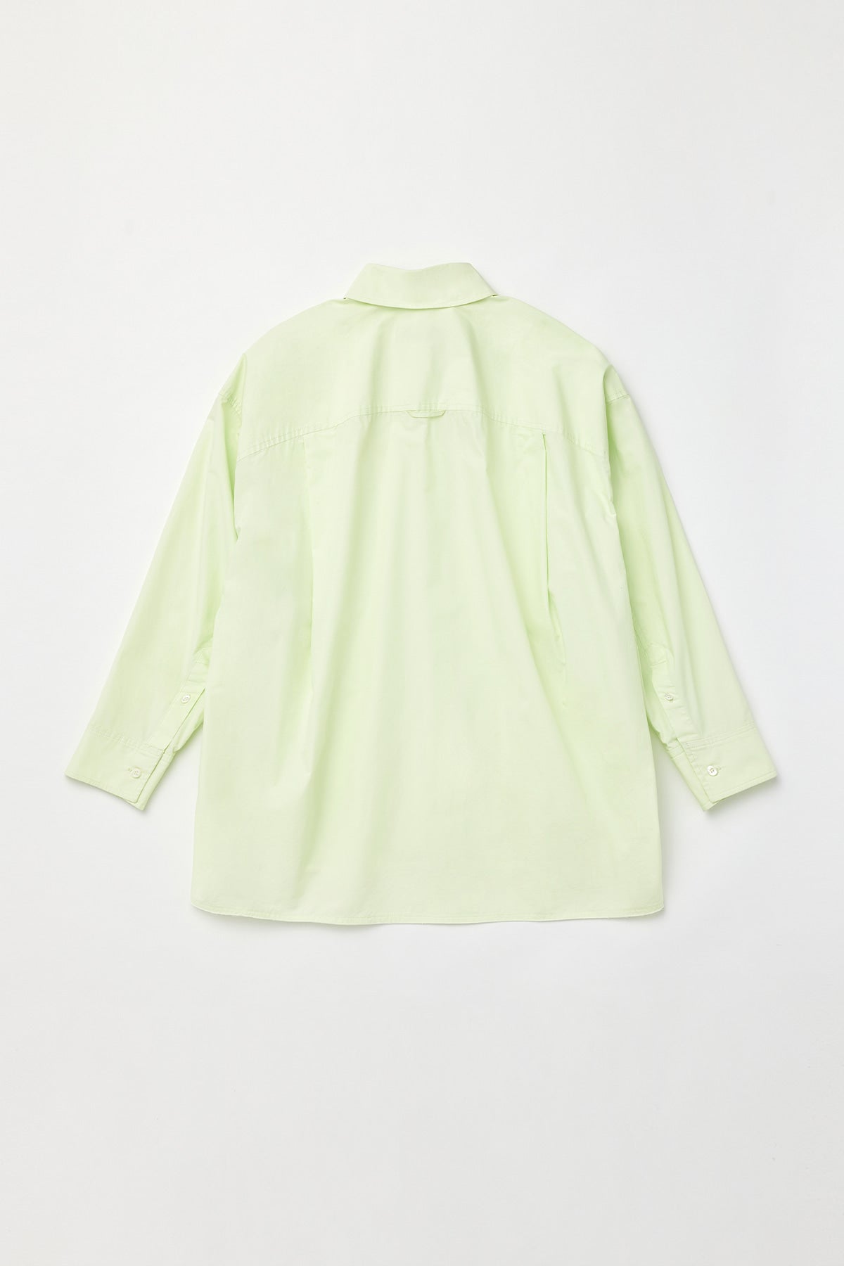 Matinkim Mini Label Pocket Solid Shirt IN Light Green