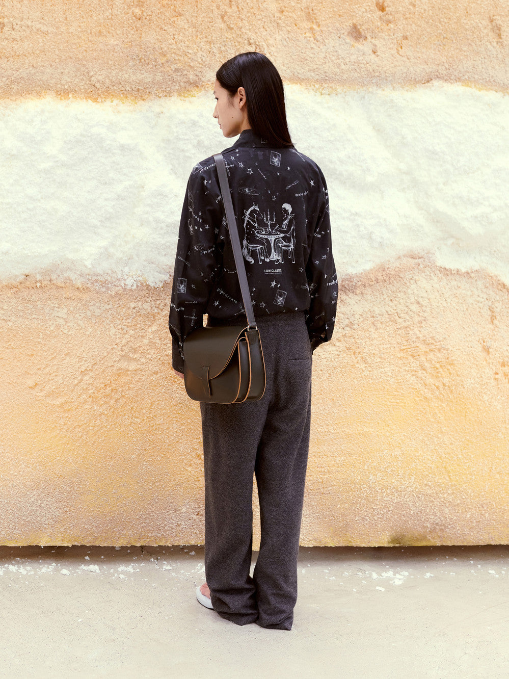 Low Classic Pipe Dream Print Shirt Black