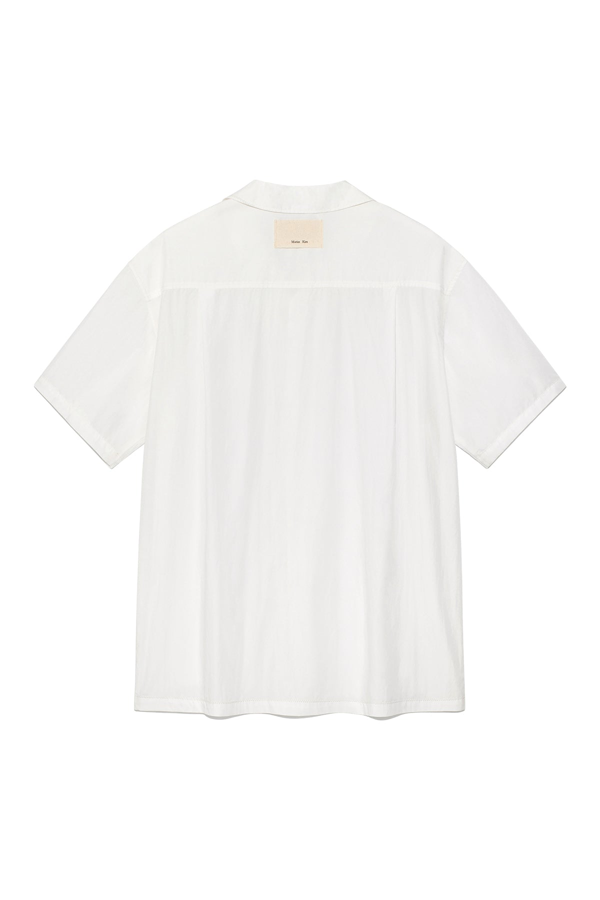 Matinkim Zigzag Stitch Point Shirt For Men IN White