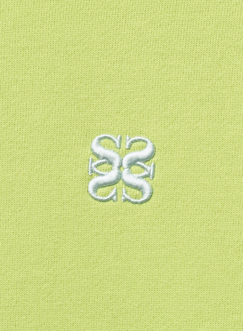 [satur] (W) Loren Small Logo Rivet Hoodie - Neon Yellow