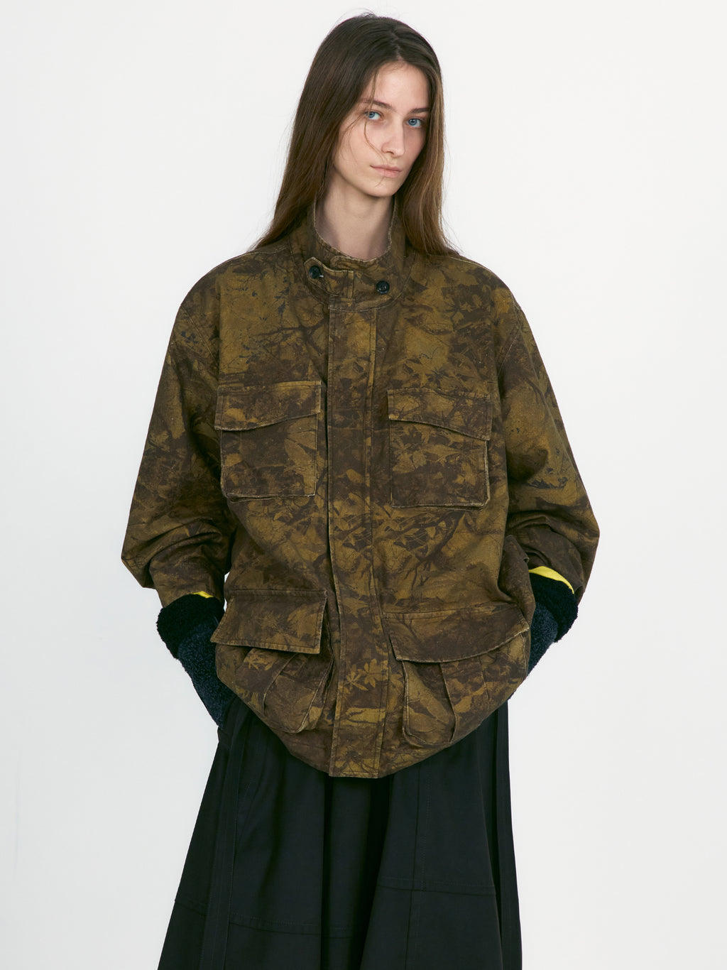 [low_classic] Botany Camouflage Safari Jacket
Camouflage