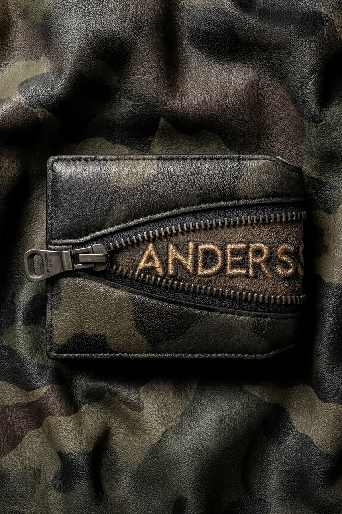 Andersson Bell Camouflage Leather Zip Wallet