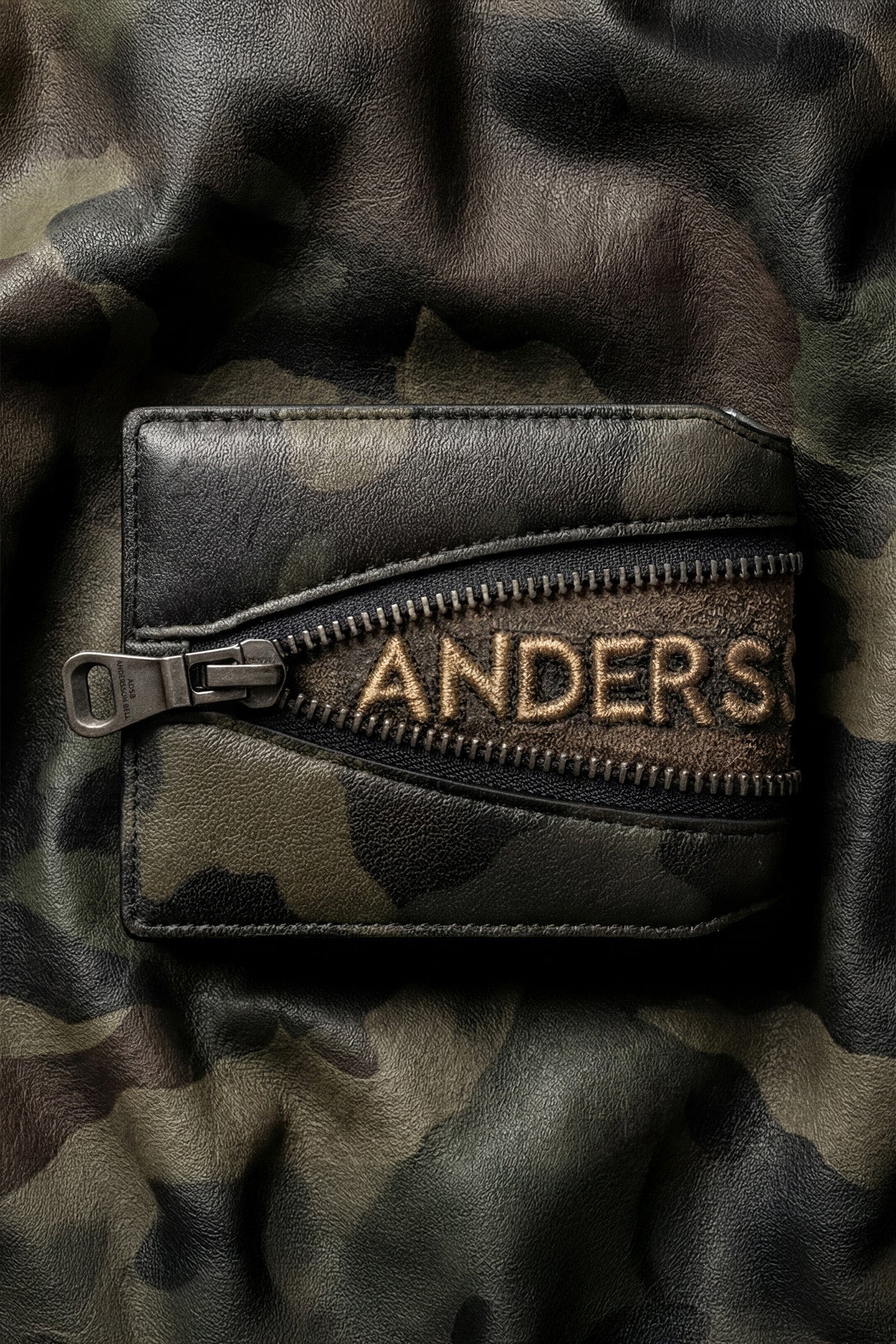 Andersson Bell Camouflage Leather Zip Wallet