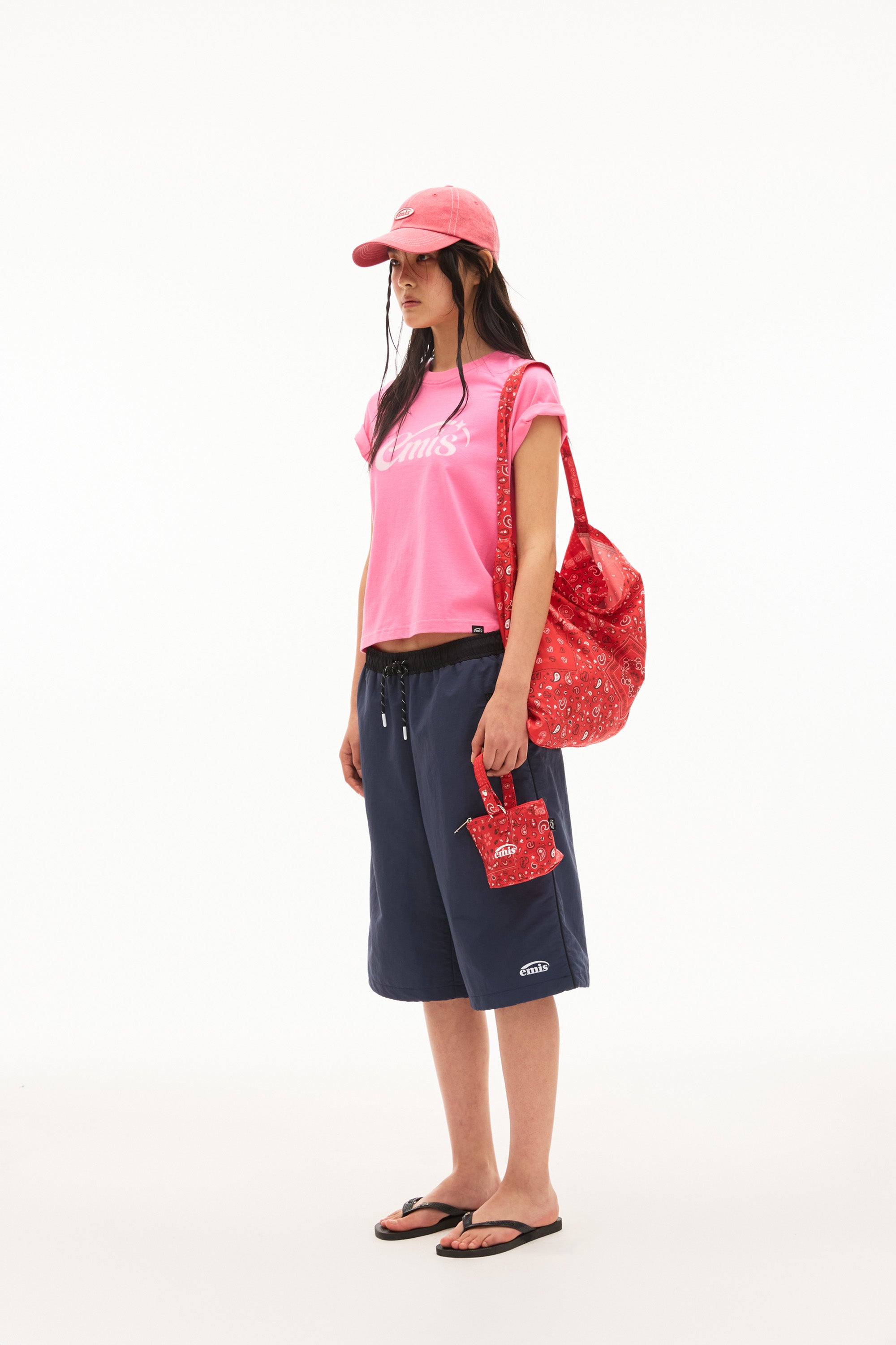 Emis Paisley Mini Pouch-Red